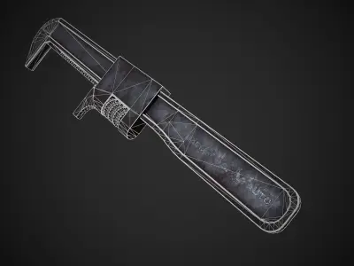 Monkey Wrench Low-poly 3D model