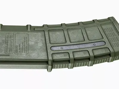 AR 15 Magazine Magpul PMAG 30 rounds Low-poly 3D model