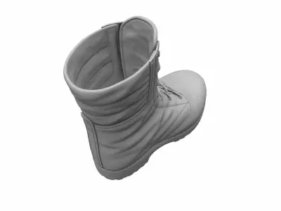 Army Boots High Poly 3D model