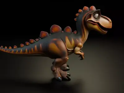 dinosaur 3D print model 3