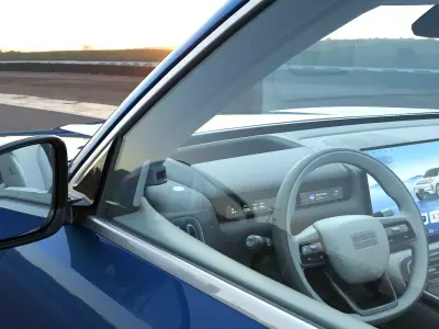 2025 Geely Galaxy M9 with Lowpoly interior Low-poly 3D model