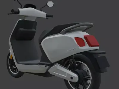 Vintage Retro Scooter 3D Model 3D model buy