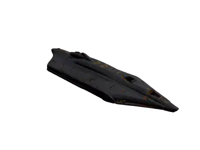 Futuristic SciFi Spaceship Fighter Model 3D model