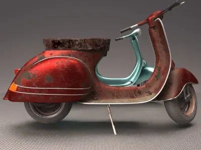 Vespa-Nostalgia vespa 3D model