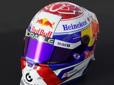 F1 Red Bull Team Helmets 2026 3D model