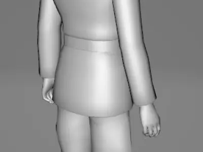 STAR WARS Grand Moff Tarkin - Low Poly Game - FBX MODEL Low-poly 3D model