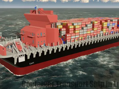 Container Ship 3D model shop