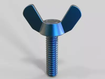 M5 x 31mm Wing Screws 3D print model