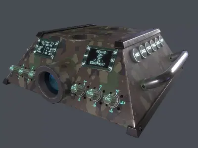 Military Equipment Multi-Function Range Finder Low-poly 3D model