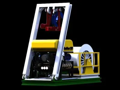 ROV type A with LARS 3D print model