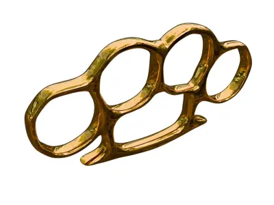 Brass Knuckles Game Ready Low-poly 3D model