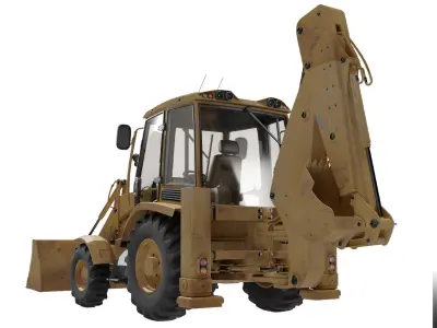 Backhoe Loader 3D model purchase