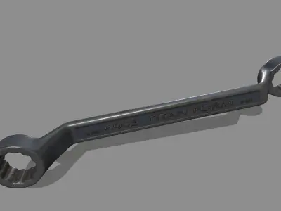 wrench Low-poly 3D model 7