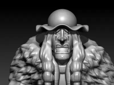 Doc Q - Blackbeard Pirates - One piece - Split part 3D print model