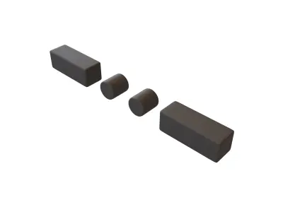 Morse Code X v1 001 Low-poly 3D model