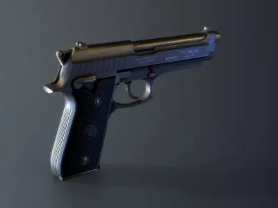 Taurus PT100 AF Low-poly 3D model