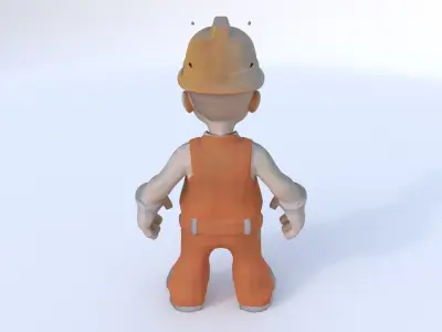 Construction Worker male 3D model