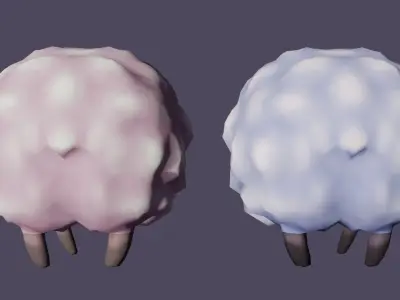 Sheep Low-poly 3D model get