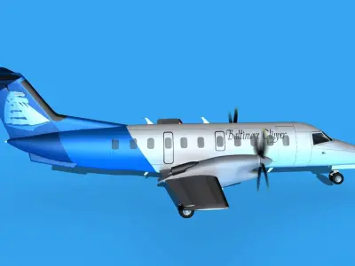 Embraer EMB120 Baltimore Clipper 3D model