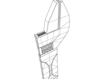 Adjustable wrench 3d model   3D model