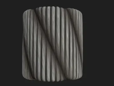 Seamless PBR Rope material Texture