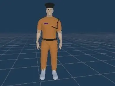 3D Police Man Omani 3D print model