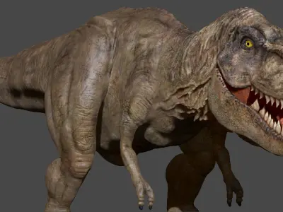 3D Tyrannosaurus Rex Zbrush T-Rex Low-poly 3D model