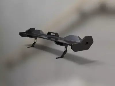 spoiler bm 2 sport  part auto tuning 3D model