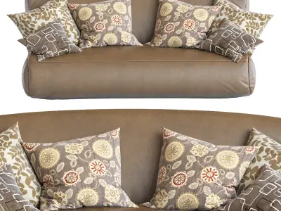 Leather Bean Bag Sofa N11 3D model