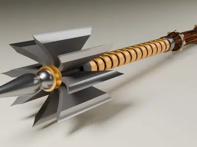 Mace ax high-poly model 3D model