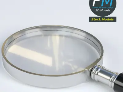 Magnifying glass 3D model order