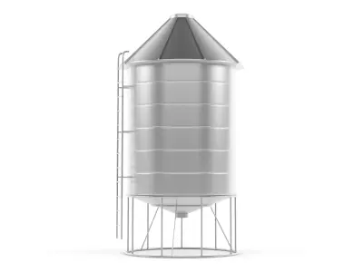 Steel Silo 3D model