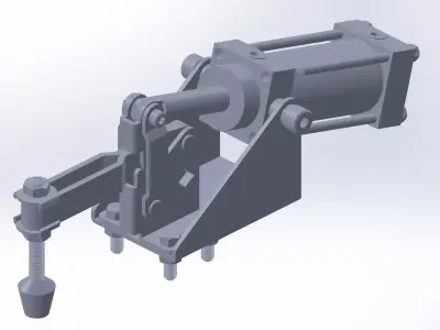 GPP-1210-U hydraulic clamp Free 3D model