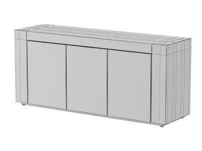 Telluride Media Console 3D model