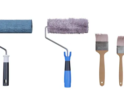 Wall Brush Collection Free 3D model