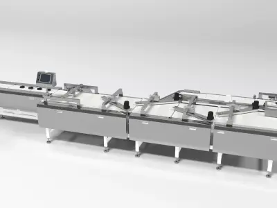 Industrial equipment-production line 3D model