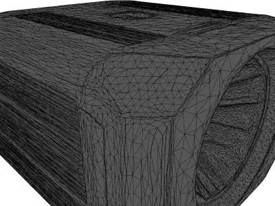 SciFi Green Beam Spotlight 3D model