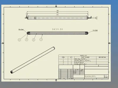 Conveyor Rollers 3D model