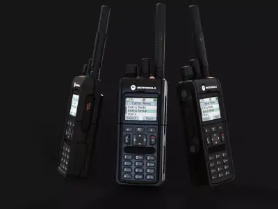 MTP 3150 Tetra Portable Radio High-Quality with 4K PBR Textures Low-poly 3D model