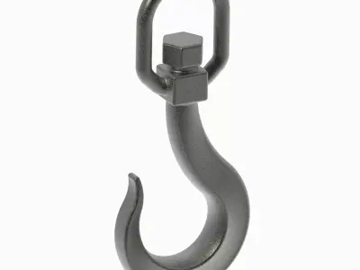 Heavy Duty Crane Hook 3D print model