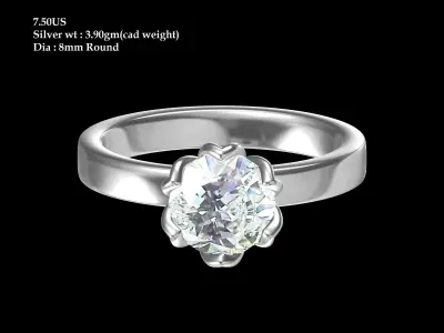 Wedding Ring  3D print model 94