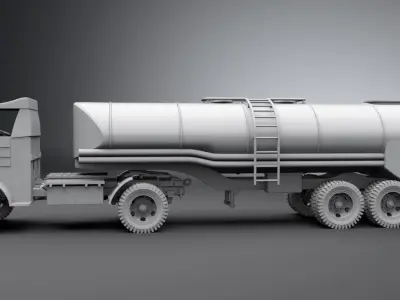 Autocar U7144T Scale model 3D print model