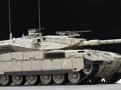 Tank Merkava MK2D 3D Model 3D model