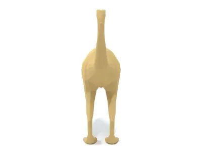 Low Poly Cartoon Gallimimus Dinosaur Low-poly 3D model
