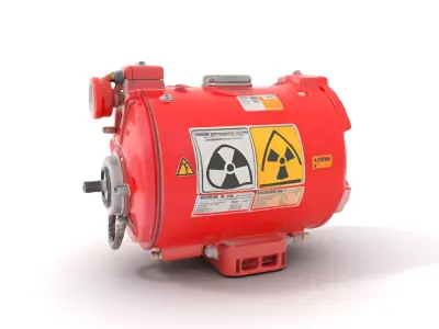 Nuclear Warning Barrel model pack Low-poly 3D model