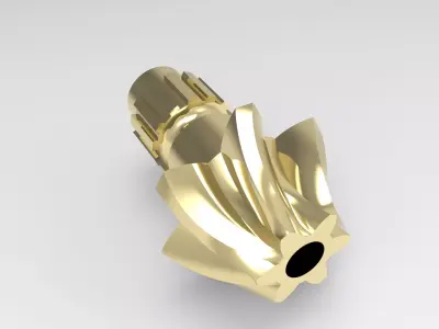 Helical Bevel Gear Free 3D print model