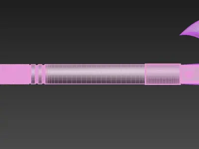 Modern Axe set 01 Highpoly 3D model