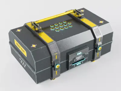 CRATE Low-poly 3D model
