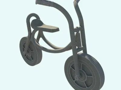 Weplay Walking Bike Children Kid bicycle 3D model