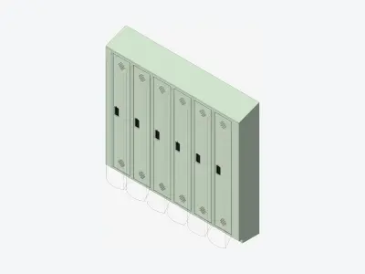 Locker Multi - Plastic - Locka - Classic Low-poly 3D model